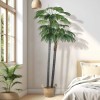 GloboStar® Artificial Garden PALM TREE 20086 Τεχνητό Διακοσμητικό Φυτό Φοινικόδεντρο Βεντάλια Υ300cm