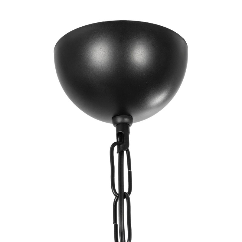 GloboStar® STARLO 201-0004 Vintage Κρεμαστό Φωτιστικό Ράγα Μονόφωτο 1 x E27 IP20 Μπεζ Ξύλο με Μαύρο Μέταλλο - Μ30 x Π15 x Υ60cm