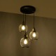 GloboStar® VIVIDUS 201-0020 Vintage Κρεμαστό Φωτιστικό Πλέγμα Τρίφωτο 3 x E27 IP20 Μαύρο και Χρυσό Μέταλλο - Μ32 x Π32 x Υ70cm GloboStar® VIVIDUS 201-0020 Vintage Κρεμαστό Φωτιστικό Πλέγμα Τρίφωτο 3 x E27 IP20 Μαύρο και Χρυσό Μέταλλο - Μ32 x Π32 x Υ70cm