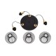 GloboStar® VIVIDUS 201-0020 Vintage Κρεμαστό Φωτιστικό Πλέγμα Τρίφωτο 3 x E27 IP20 Μαύρο και Χρυσό Μέταλλο - Μ32 x Π32 x Υ70cm GloboStar® VIVIDUS 201-0020 Vintage Κρεμαστό Φωτιστικό Πλέγμα Τρίφωτο 3 x E27 IP20 Μαύρο και Χρυσό Μέταλλο - Μ32 x Π32 x Υ70cm