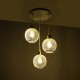 GloboStar® VIVIDUS 201-0021 Vintage Κρεμαστό Φωτιστικό Πλέγμα Τρίφωτο 3 x E27 IP20 Λευκό και Χρυσό Μέταλλο - Μ32 x Π32 x Υ70cm GloboStar® VIVIDUS 201-0021 Vintage Κρεμαστό Φωτιστικό Πλέγμα Τρίφωτο 3 x E27 IP20 Λευκό και Χρυσό Μέταλλο - Μ32 x Π32 x Υ70cm