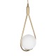 GloboStar® DROP 201-0034 Vintage Κρεμαστό Φωτιστικό Μπάλα Μονόφωτο 1 x E27 IP20 Χρυσό Μέταλλο με Γαλακτερή Μπάλα - Μ20 x Π25 x Υ80cm GloboStar® DROP 201-0034 Vintage Κρεμαστό Φωτιστικό Μπάλα Μονόφωτο 1 x E27 IP20 Χρυσό Μέταλλο με Γαλακτερή Μπάλα - Μ20 x Π25 x Υ80cm
