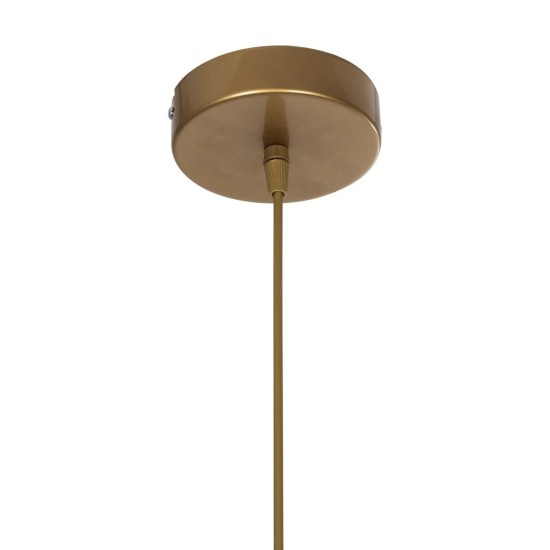 GloboStar® DROP 201-0034 Vintage Κρεμαστό Φωτιστικό Μπάλα Μονόφωτο 1 x E27 IP20 Χρυσό Μέταλλο με Γαλακτερή Μπάλα - Μ20 x Π25 x Υ80cm GloboStar® DROP 201-0034 Vintage Κρεμαστό Φωτιστικό Μπάλα Μονόφωτο 1 x E27 IP20 Χρυσό Μέταλλο με Γαλακτερή Μπάλα - Μ20 x Π25 x Υ80cm