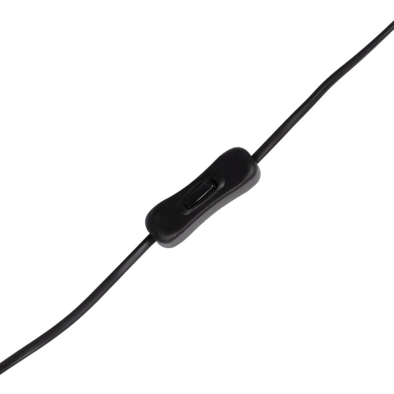 GloboStar® NOVA 201-0036 Μοντέρνο Επιδαπέδιο Φωτιστικό 1 x E27 IP20 Μαύρο Μεταλλό με Λευκό Ύφασμα - Μ38 x Π38 x Υ155cm