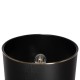 GloboStar® NOVA 201-0038 Μοντέρνο Επιδαπέδιο Φωτιστικό 1 x E27 IP20 Λευκό Μεταλλό με Μαύρο Ύφασμα - Μ38 x Π38 x Υ155cm