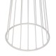 GloboStar® NOVA 201-0038 Μοντέρνο Επιδαπέδιο Φωτιστικό 1 x E27 IP20 Λευκό Μεταλλό με Μαύρο Ύφασμα - Μ38 x Π38 x Υ155cm