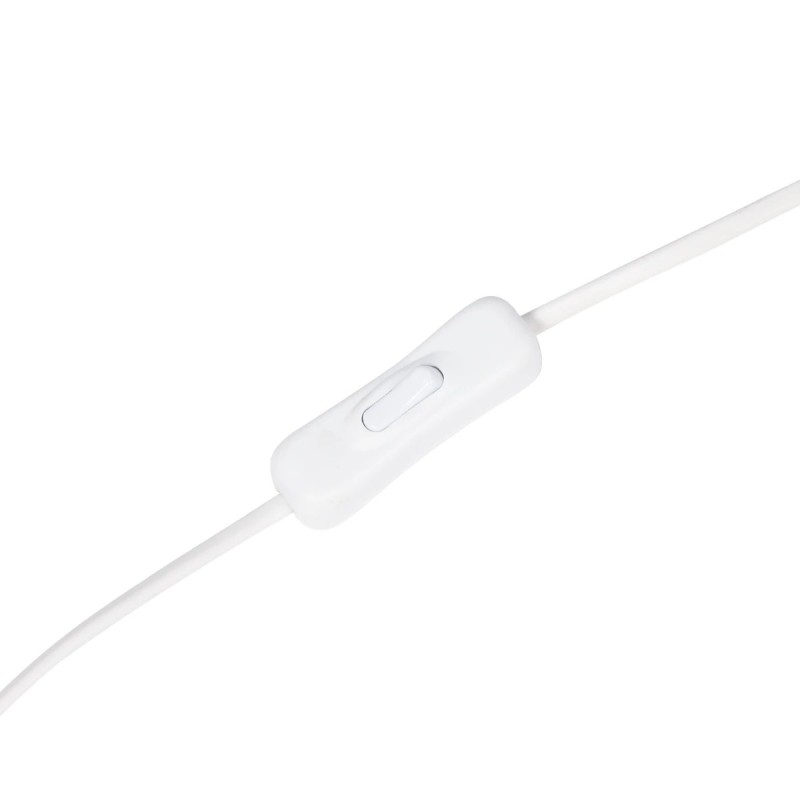 GloboStar® NOVA 201-0039 Μοντέρνο Επιδαπέδιο Φωτιστικό 1 x E27 IP20 Ασημί Μεταλλό με Μαύρο Ύφασμα - Μ38 x Π38 x Υ155cm