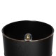 GloboStar® NOVA 201-0039 Μοντέρνο Επιδαπέδιο Φωτιστικό 1 x E27 IP20 Ασημί Μεταλλό με Μαύρο Ύφασμα - Μ38 x Π38 x Υ155cm