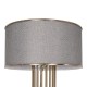 GloboStar® NOVA 201-0040 Μοντέρνο Επιδαπέδιο Φωτιστικό 1 x E27 IP20 Χρυσό Μεταλλό με Μπεζ Ύφασμα - Μ38 x Π38 x Υ155cm