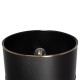 GloboStar® NOVA 201-0041 Μοντέρνο Επιδαπέδιο Φωτιστικό 1 x E27 IP20 Χρυσό Μεταλλό με Μαύρο Ύφασμα - Μ38 x Π38 x Υ155cm