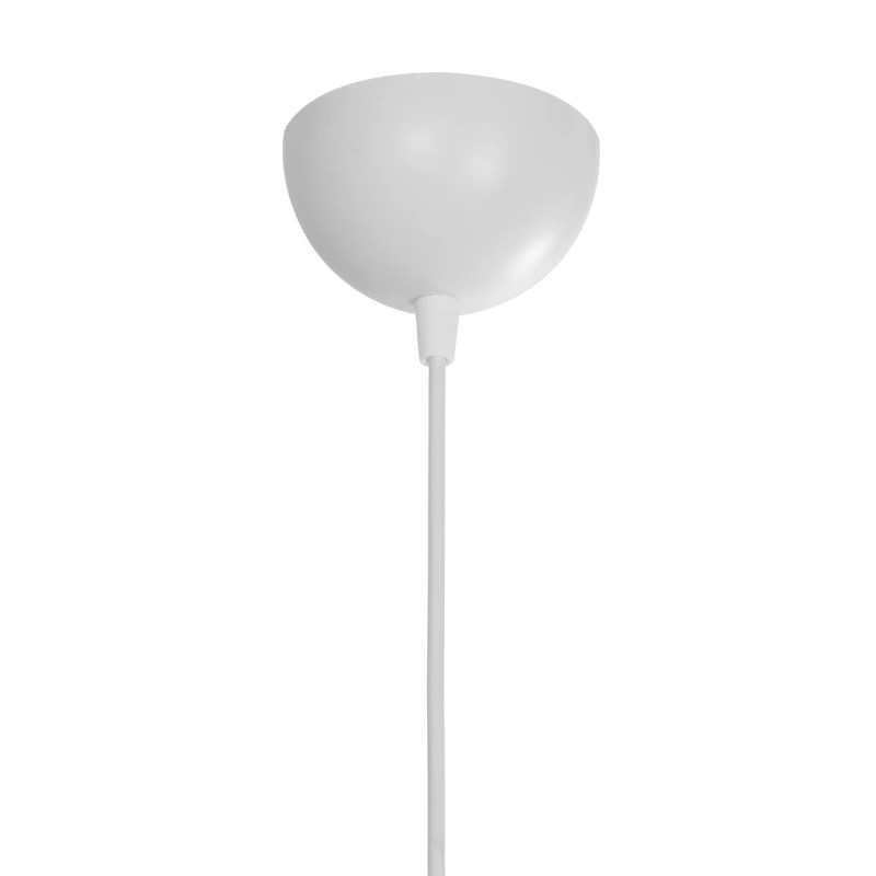 GloboStar® DISE 201-0052 Μοντέρνο Κρεμαστό Φωτιστικό Κύβος Μονόφωτο 1 x E27 IP20 Λευκό Μέταλλο - Μ18 x Π18 x Υ68cm