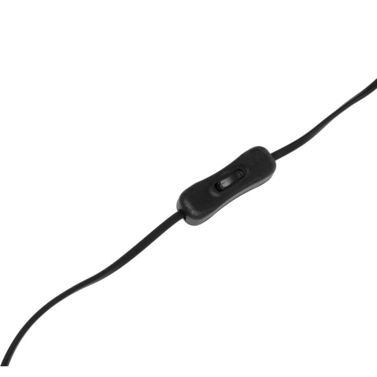 GloboStar® LUMO 201-0072 Μοντέρνο Επιδαπέδιο Φωτιστικό Μονόφωτο 1 x E27 IP20 Καρυδί Ξύλο με Μαύρο Ύφασμα - Μ37 x Π37 x Υ155cm