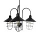 GloboStar® BLAZEO 201-0079 Vintage Κρεμαστό Φωτιστικό Καμπάνα Τρίφωτο 3 x E27 IP20 Μαύρο Μέταλλο - Μ40 x Π40 x Υ40cm GloboStar® BLAZEO 201-0079 Vintage Κρεμαστό Φωτιστικό Καμπάνα Τρίφωτο 3 x E27 IP20 Μαύρο Μέταλλο - Μ40 x Π40 x Υ40cm