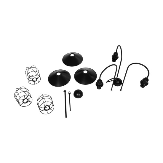 GloboStar® BLAZEO 201-0079 Vintage Κρεμαστό Φωτιστικό Καμπάνα Τρίφωτο 3 x E27 IP20 Μαύρο Μέταλλο - Μ40 x Π40 x Υ40cm GloboStar® BLAZEO 201-0079 Vintage Κρεμαστό Φωτιστικό Καμπάνα Τρίφωτο 3 x E27 IP20 Μαύρο Μέταλλο - Μ40 x Π40 x Υ40cm