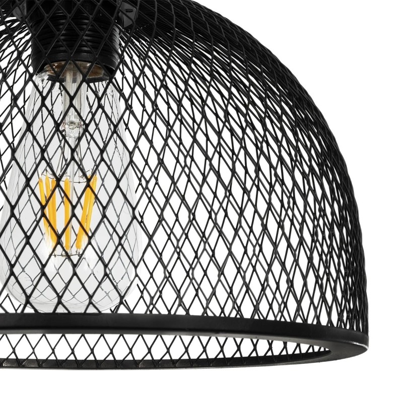 GLOBOSTAR® GLIND 201-0082 Vintage Κρεμαστό Φωτιστικό Οροφής με Ντουί 3 x E27 AC 220-240V IP20 - Μαύρο - Μ55 x Π25 x Υ70cm