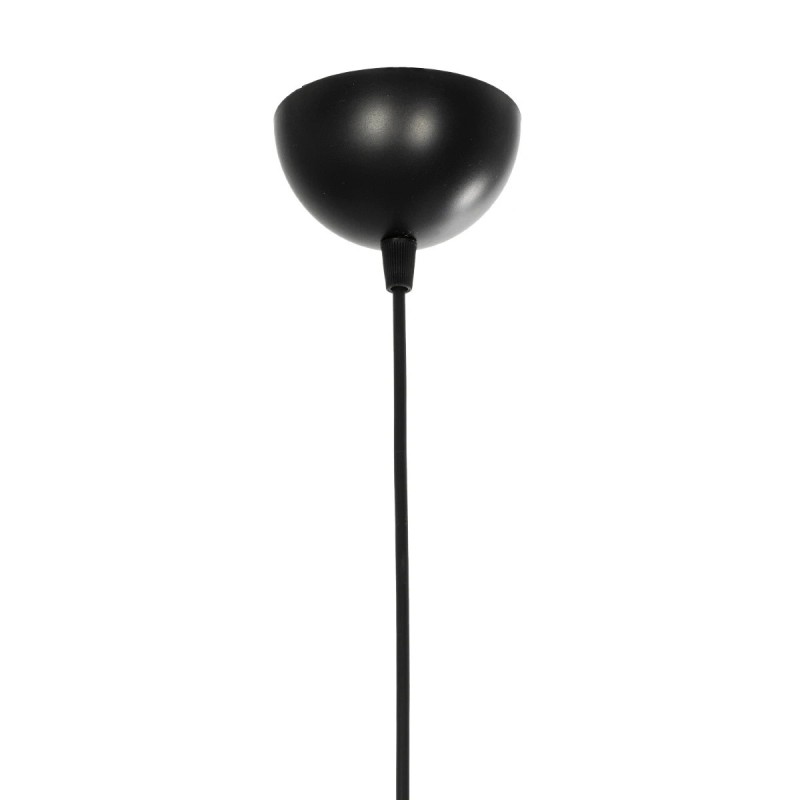 GloboStar® ZENITH 201-0093 Κρεμαστό Φωτιστικό Οροφής Μπάλα Μονόφωτο Vintage 1 x E27 IP20 Μαύρο Μέταλλο με Μελί Γυαλί - Μ17 x Π17 x Υ70cm