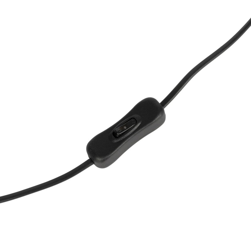 GloboStar® ZENITH 201-0094 Vintage Επιτραπέζιο Φωτιστικό Μπάλα Μονόφωτο 1 x E27 IP20 Μαύρο Μέταλλο με Μελί Γυαλί - Μ16 x Π16 x Υ46cm