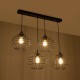 GloboStar® PULSAR 201-0103 Vintage Κρεμαστό Φωτιστικό Ράγα Πολύφωτο 4 x E27 IP20 Μαύρο Μέταλλο - Μ70 x Π20 x Υ80cm GloboStar® PULSAR 201-0103 Vintage Κρεμαστό Φωτιστικό Ράγα Πολύφωτο 4 x E27 IP20 Μαύρο Μέταλλο - Μ70 x Π20 x Υ80cm