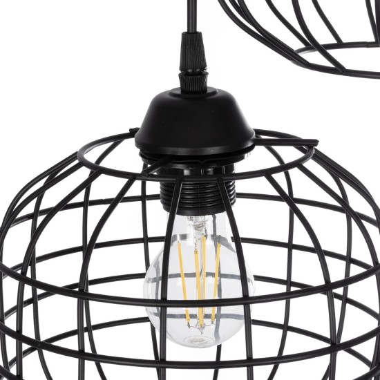 GloboStar® PULSAR 201-0103 Vintage Κρεμαστό Φωτιστικό Ράγα Πολύφωτο 4 x E27 IP20 Μαύρο Μέταλλο - Μ70 x Π20 x Υ80cm GloboStar® PULSAR 201-0103 Vintage Κρεμαστό Φωτιστικό Ράγα Πολύφωτο 4 x E27 IP20 Μαύρο Μέταλλο - Μ70 x Π20 x Υ80cm