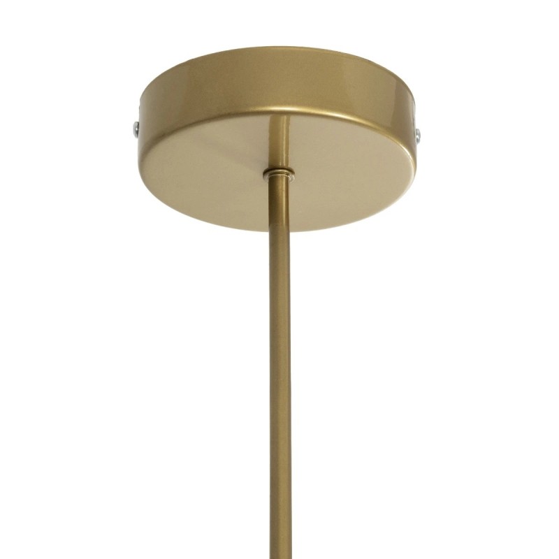 GloboStar® SUNRAY 201-0110 Vintage Κρεμαστό Φωτιστικό Μπάλα Πολύφωτο 4 x E27 IP20 Χρυσό Μέταλλο με Μελί Γυαλί - Μ55 x Π55 x Υ48cm