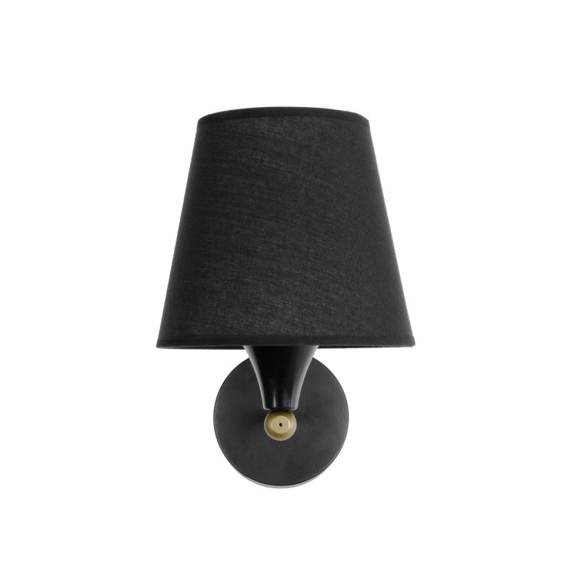 GLOBOSTAR® BLAKI 201-0115 Μοντέρνο Φωτιστικό Τοίχου - Απλίκα με Ντουί 1 x E27 AC 220-240V IP20 - Μαύρο - Μ40 x Π15 x Υ20cm