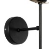 GLOBOSTAR® SOPA 201-0120 Μοντέρνο Φωτιστικό Τοίχου - Απλίκα με Ντουί 1 x E27 AC 220-240V IP20 - Μαύρο - Μ23 x Π15 x Υ51cm