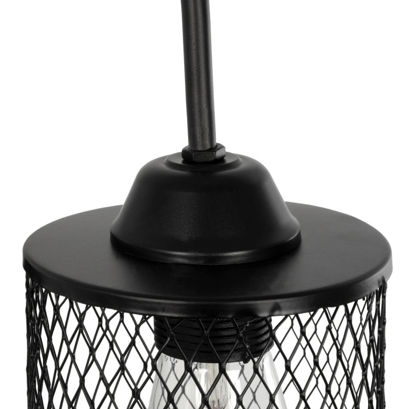 GLOBOSTAR® HANDANG 201-0123 Vintage Φωτιστικό Τοίχου - Απλίκα με Ντουί 1 x E27 AC 220-240V IP20 - Μαύρο - Μ12 x Π24 x Υ34cm