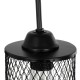 GLOBOSTAR® HANDANG 201-0123 Vintage Φωτιστικό Τοίχου - Απλίκα με Ντουί 1 x E27 AC 220-240V IP20 - Μαύρο - Μ12 x Π24 x Υ34cm