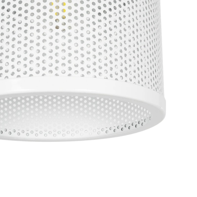 GLOBOSTAR® NETO 201-0129 Μοντέρνο Κρεμαστό Φωτιστικό Οροφής με Ντουί 1 x E27 AC 220-240V IP20 - Χρυσό & Λευκό - Μ18 x Π18 x Υ70cm