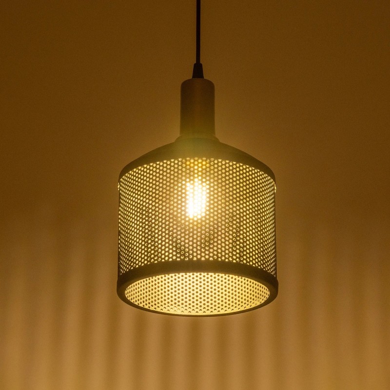 GLOBOSTAR® NETO 201-0130 Μοντέρνο Κρεμαστό Φωτιστικό Οροφής με Ντουί 1 x E27 AC 220-240V IP20 - Χρυσό & Μαύρο - Μ18 x Π18 x Υ70cm