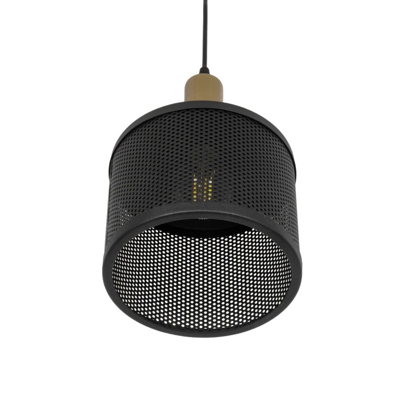 GLOBOSTAR® NETO 201-0130 Μοντέρνο Κρεμαστό Φωτιστικό Οροφής με Ντουί 1 x E27 AC 220-240V IP20 - Χρυσό & Μαύρο - Μ18 x Π18 x Υ70cm