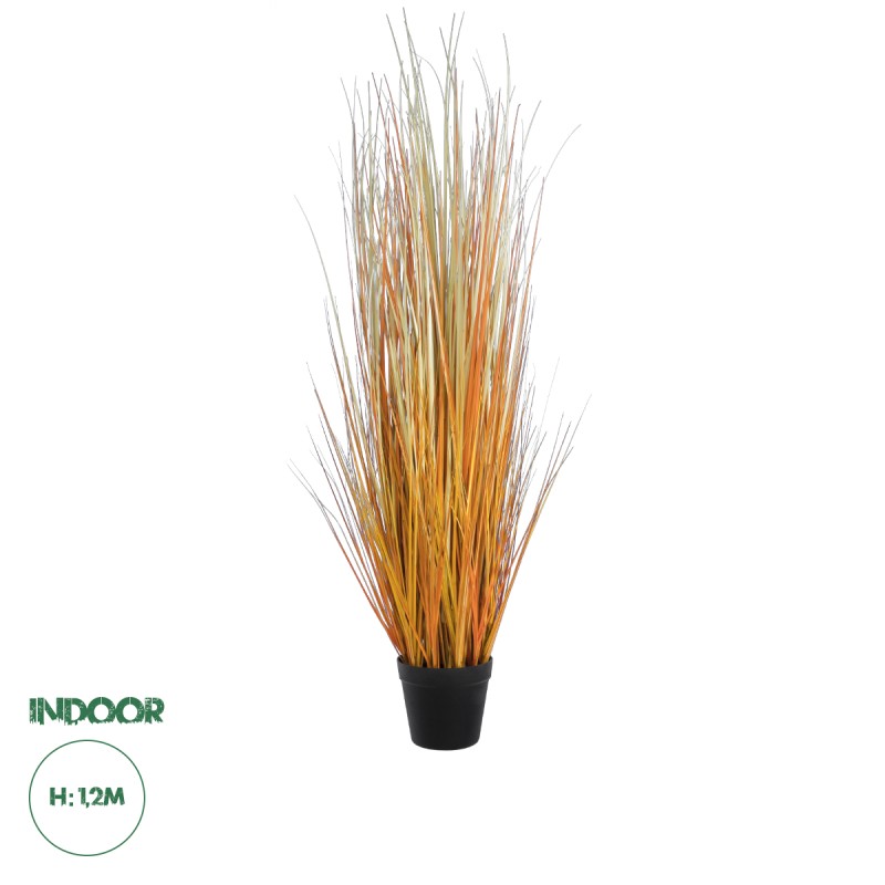 GloboStar® Artificial Garden BUCHANANS SEDGE GRASS 20115 Τεχνητό Διακοσμητικό Φυτό Γρασίδι του Μπουχανάν Υ120cm