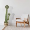 GloboStar® Artificial Garden CARNEGIEA CACTUS 20134 Τεχνητό Διακοσμητικό Φυτό Κάκτος Σαγκουάρο Υ150cm