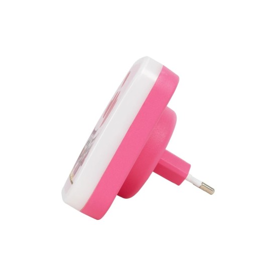 GloboStar® KIDDO 202-0002 Παιδικό Φωτιστικό Νυκτός LED 1W 95lm 360° AC220-240V IP20 Ψυχρό Λευκό 6000K- Μ5.5 x Π5.5 x Υ8cm - 2 Χρόνια Εγγύηση