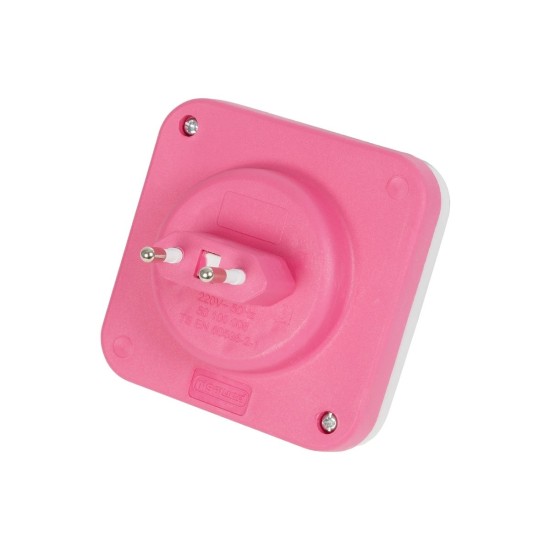 GloboStar® KIDDO 202-0002 Παιδικό Φωτιστικό Νυκτός LED 1W 95lm 360° AC220-240V IP20 Ψυχρό Λευκό 6000K- Μ5.5 x Π5.5 x Υ8cm - 2 Χρόνια Εγγύηση