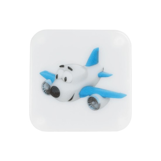 GloboStar® KIDDO 202-0003 Παιδικό Φωτιστικό Νυκτός LED 1W 95lm 360° AC220-240V IP20 Ψυχρό Λευκό 6000K - Μ5.5 x Π5.5 x Υ8cm - 2 Χρόνια Εγγύηση