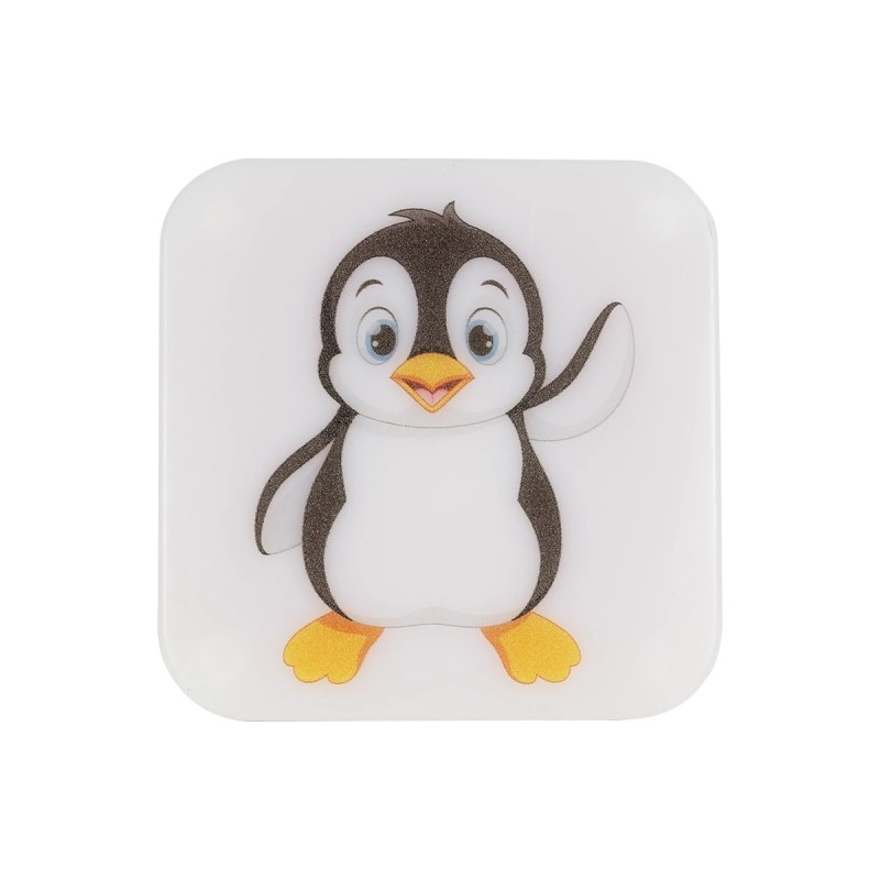 GloboStar® KIDDO 202-0004 Παιδικό Φωτιστικό Νυκτός LED 1W 95lm 360° AC220-240V IP20 Ψυχρό Λευκό 6000K - Μ5.5 x Π5.5 x Υ8cm - 2 Χρόνια Εγγύηση