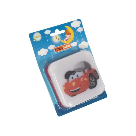GloboStar® KIDDO 202-0006 Παιδικό Φωτιστικό Νυκτός LED 1W 95lm 360° AC220-240V IP20 Ψυχρό Λευκό 6000K -Μ5.5 x Π5.5 x Υ8cm - 2 Χρόνια Εγγύηση