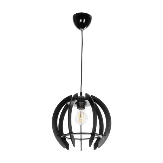 GloboStar® VIVIDUS 202-0028 Μοντέρνο Κρεμαστό Φωτιστικό Ανάρτηση Μονόφωτο 1 x E27 IP20 Μαύρο - Μ30 x Π30 x Υ70cm GloboStar® VIVIDUS 202-0028 Μοντέρνο Κρεμαστό Φωτιστικό Ανάρτηση Μονόφωτο 1 x E27 IP20 Μαύρο - Μ30 x Π30 x Υ70cm
