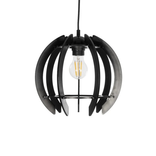 GloboStar® VIVIDUS 202-0028 Μοντέρνο Κρεμαστό Φωτιστικό Ανάρτηση Μονόφωτο 1 x E27 IP20 Μαύρο - Μ30 x Π30 x Υ70cm GloboStar® VIVIDUS 202-0028 Μοντέρνο Κρεμαστό Φωτιστικό Ανάρτηση Μονόφωτο 1 x E27 IP20 Μαύρο - Μ30 x Π30 x Υ70cm