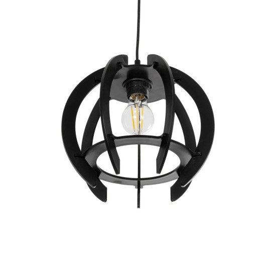 GloboStar® VIVIDUS 202-0028 Μοντέρνο Κρεμαστό Φωτιστικό Ανάρτηση Μονόφωτο 1 x E27 IP20 Μαύρο - Μ30 x Π30 x Υ70cm GloboStar® VIVIDUS 202-0028 Μοντέρνο Κρεμαστό Φωτιστικό Ανάρτηση Μονόφωτο 1 x E27 IP20 Μαύρο - Μ30 x Π30 x Υ70cm