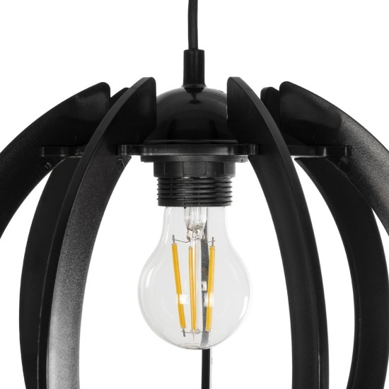 GloboStar® VIVIDUS 202-0028 Μοντέρνο Κρεμαστό Φωτιστικό Ανάρτηση Μονόφωτο 1 x E27 IP20 Μαύρο - Μ30 x Π30 x Υ70cm GloboStar® VIVIDUS 202-0028 Μοντέρνο Κρεμαστό Φωτιστικό Ανάρτηση Μονόφωτο 1 x E27 IP20 Μαύρο - Μ30 x Π30 x Υ70cm