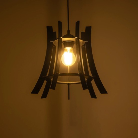 GloboStar® VIVIDUS 202-0029 Μοντέρνο Κρεμαστό Φωτιστικό Ανάρτηση Μονόφωτο 1 x E27 IP20 Μαύρο - Μ30 x Π30 x Υ70cm GloboStar® VIVIDUS 202-0029 Μοντέρνο Κρεμαστό Φωτιστικό Ανάρτηση Μονόφωτο 1 x E27 IP20 Μαύρο - Μ30 x Π30 x Υ70cm