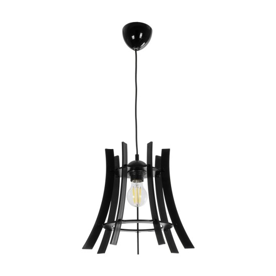 GloboStar® VIVIDUS 202-0029 Μοντέρνο Κρεμαστό Φωτιστικό Ανάρτηση Μονόφωτο 1 x E27 IP20 Μαύρο - Μ30 x Π30 x Υ70cm GloboStar® VIVIDUS 202-0029 Μοντέρνο Κρεμαστό Φωτιστικό Ανάρτηση Μονόφωτο 1 x E27 IP20 Μαύρο - Μ30 x Π30 x Υ70cm