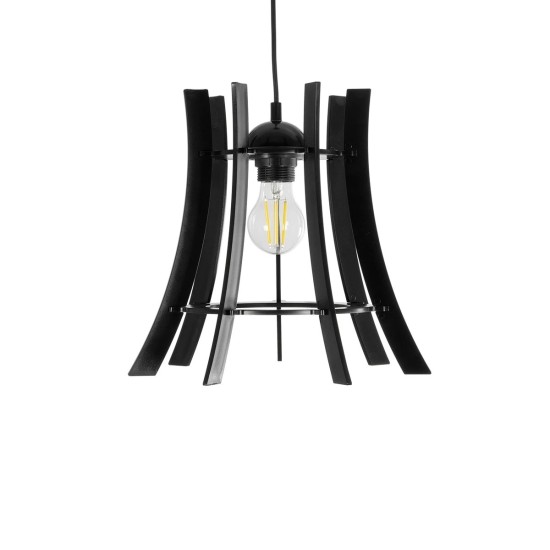 GloboStar® VIVIDUS 202-0029 Μοντέρνο Κρεμαστό Φωτιστικό Ανάρτηση Μονόφωτο 1 x E27 IP20 Μαύρο - Μ30 x Π30 x Υ70cm GloboStar® VIVIDUS 202-0029 Μοντέρνο Κρεμαστό Φωτιστικό Ανάρτηση Μονόφωτο 1 x E27 IP20 Μαύρο - Μ30 x Π30 x Υ70cm