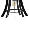 GloboStar® VIVIDUS 202-0029 Μοντέρνο Κρεμαστό Φωτιστικό Ανάρτηση Μονόφωτο 1 x E27 IP20 Μαύρο  - Μ30 x Π30 x Υ70cm