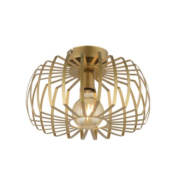 GLOBOSTAR® STAR 202-0053 Μοντέρνο Φωτιστικό Οροφής με Ντουί 1 x E27 AC 220-240V IP20 - Χρυσό - Μ40 x Π40 x Υ27cm