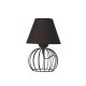 GloboStar® SHAPE 202-0057 Μοντέρνο Eπιτραπέζιο Φωτιστικό Πορτατίφ Μονόφωτο 1 x E27 IP20 Μαύρο Μέταλλο με Μαύρο Ύφασμα - Μ16 x Π16 x Υ30cm GloboStar® SHAPE 202-0057 Μοντέρνο Eπιτραπέζιο Φωτιστικό Μονόφωτο 1 x E27 IP20 Μαύρο Μέταλλο με Μαύρο Ύφασμα - Μ40 x Π40 x Υ27cm