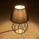 GloboStar® SHAPE 202-0057 Μοντέρνο Eπιτραπέζιο Φωτιστικό Πορτατίφ Μονόφωτο 1 x E27 IP20 Μαύρο Μέταλλο με Μαύρο Ύφασμα - Μ16 x Π16 x Υ30cm GloboStar® SHAPE 202-0057 Μοντέρνο Eπιτραπέζιο Φωτιστικό Μονόφωτο 1 x E27 IP20 Μαύρο Μέταλλο με Μαύρο Ύφασμα - Μ40 x Π40 x Υ27cm