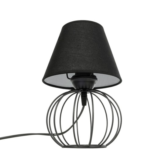 GloboStar® SHAPE 202-0057 Μοντέρνο Eπιτραπέζιο Φωτιστικό Πορτατίφ Μονόφωτο 1 x E27 IP20 Μαύρο Μέταλλο με Μαύρο Ύφασμα - Μ16 x Π16 x Υ30cm GloboStar® SHAPE 202-0057 Μοντέρνο Eπιτραπέζιο Φωτιστικό Μονόφωτο 1 x E27 IP20 Μαύρο Μέταλλο με Μαύρο Ύφασμα - Μ40 x Π40 x Υ27cm